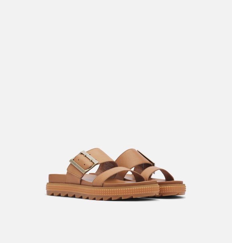 Womens Slides Brown - Sorel Roaming™ Buckle - 086395-MOP